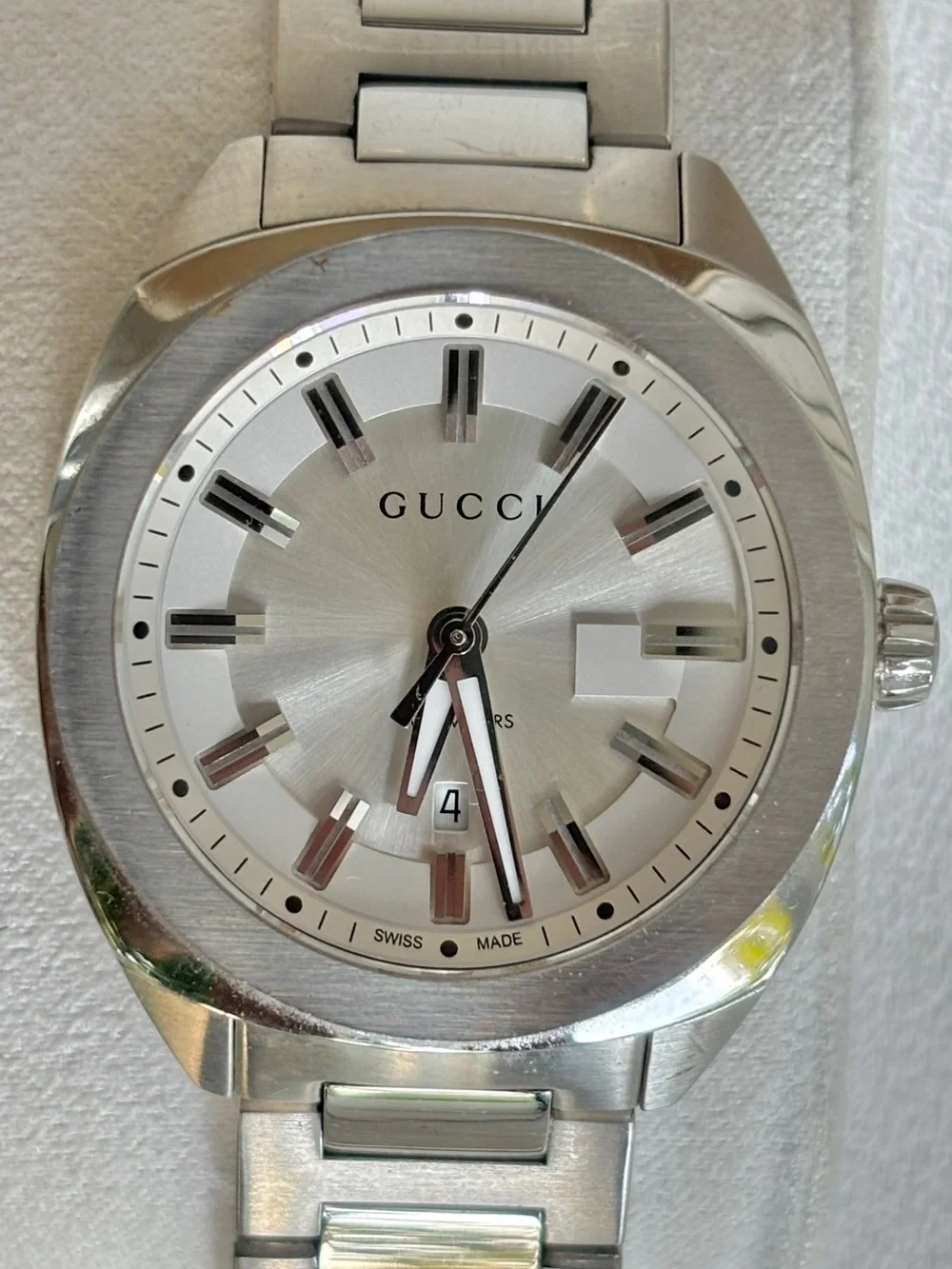 Gucci Silver G Timeless Silver Watch